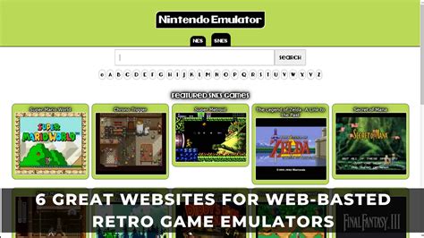 emulator games online|Play Retro Console Games Online with Webmulator .
